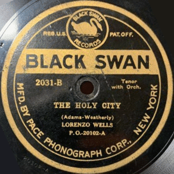 Album cover art for "The Holy City" by Charles Hart (1920s Tenor)