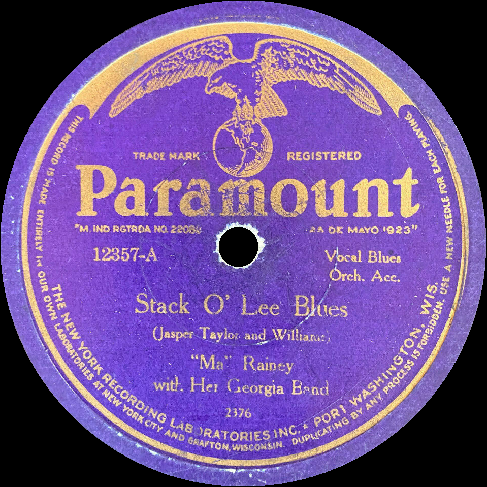 Album cover art for "Stack O’ Lee Blues" by Ma Rainey
