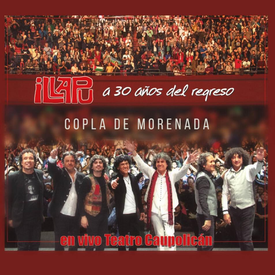 Album cover art for "Copla De Morenada (En Vivo Caupolican)" by Illapu