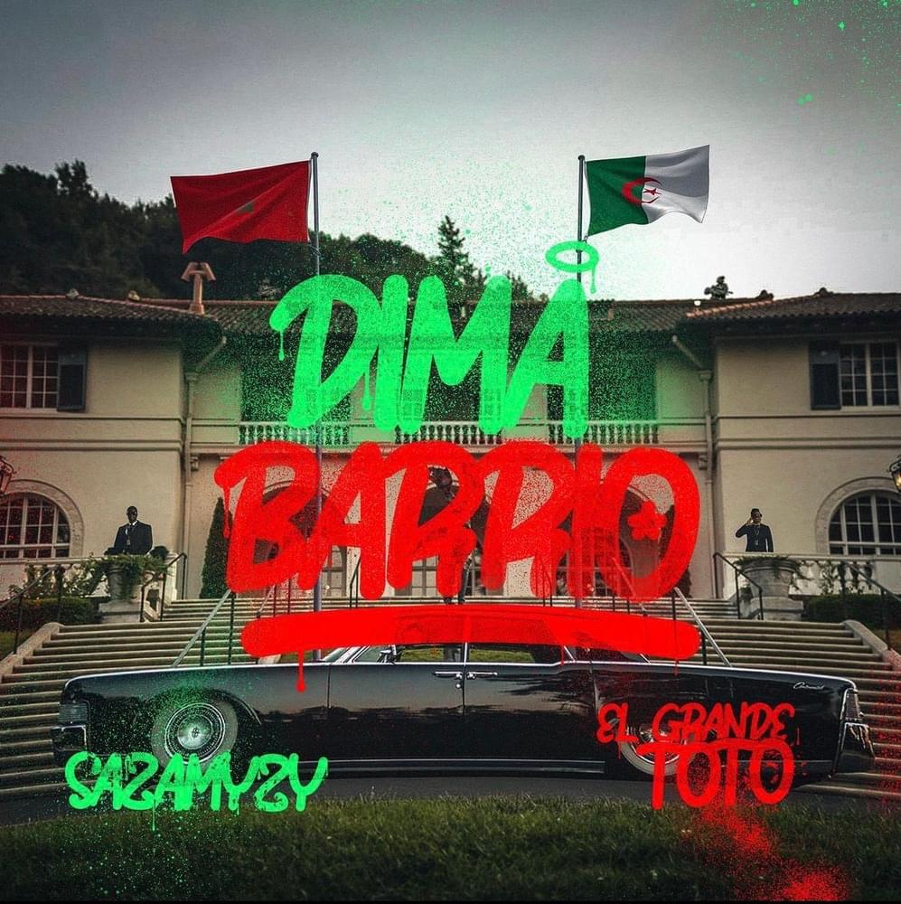 Album cover art for "DIMA BARRIO" by Sazamyzy & ElGrandeToto