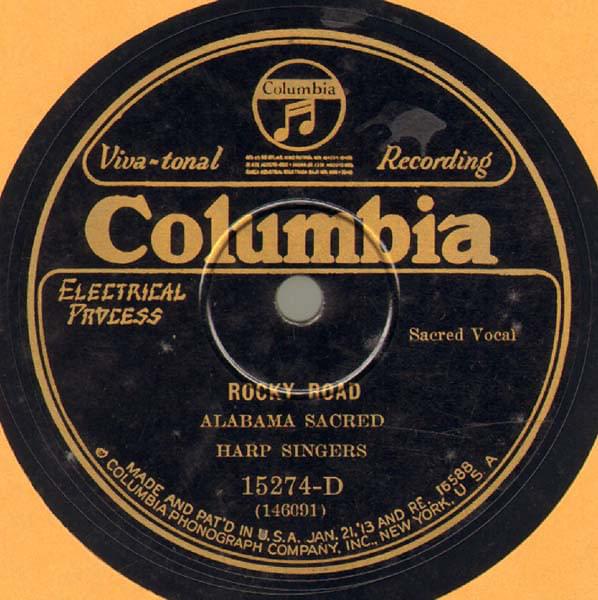 Album cover art for "Rocky Road" by Alabama Sacred Harp Singers