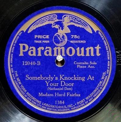 Album cover art for "Somebody’s Knocking At Your Door" by Madam Hurd Fairfax