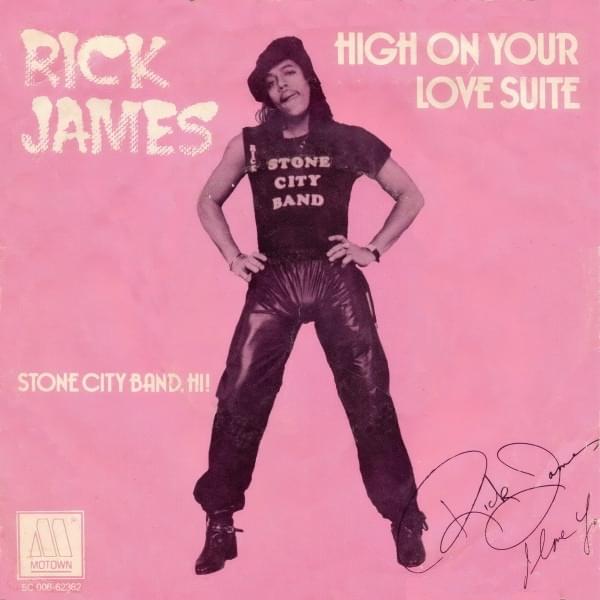 Album cover art for "High on Your Love Suite: One Mo Hit (Of Your Love)" by Rick James