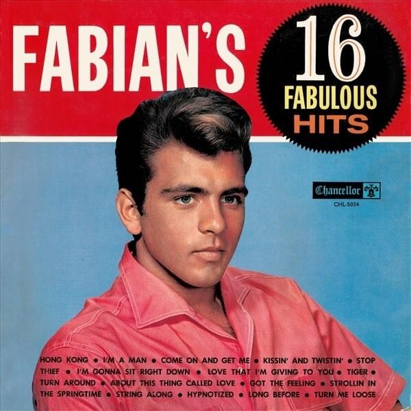 Cover image for Fabian’s 16 Fabulous Hits