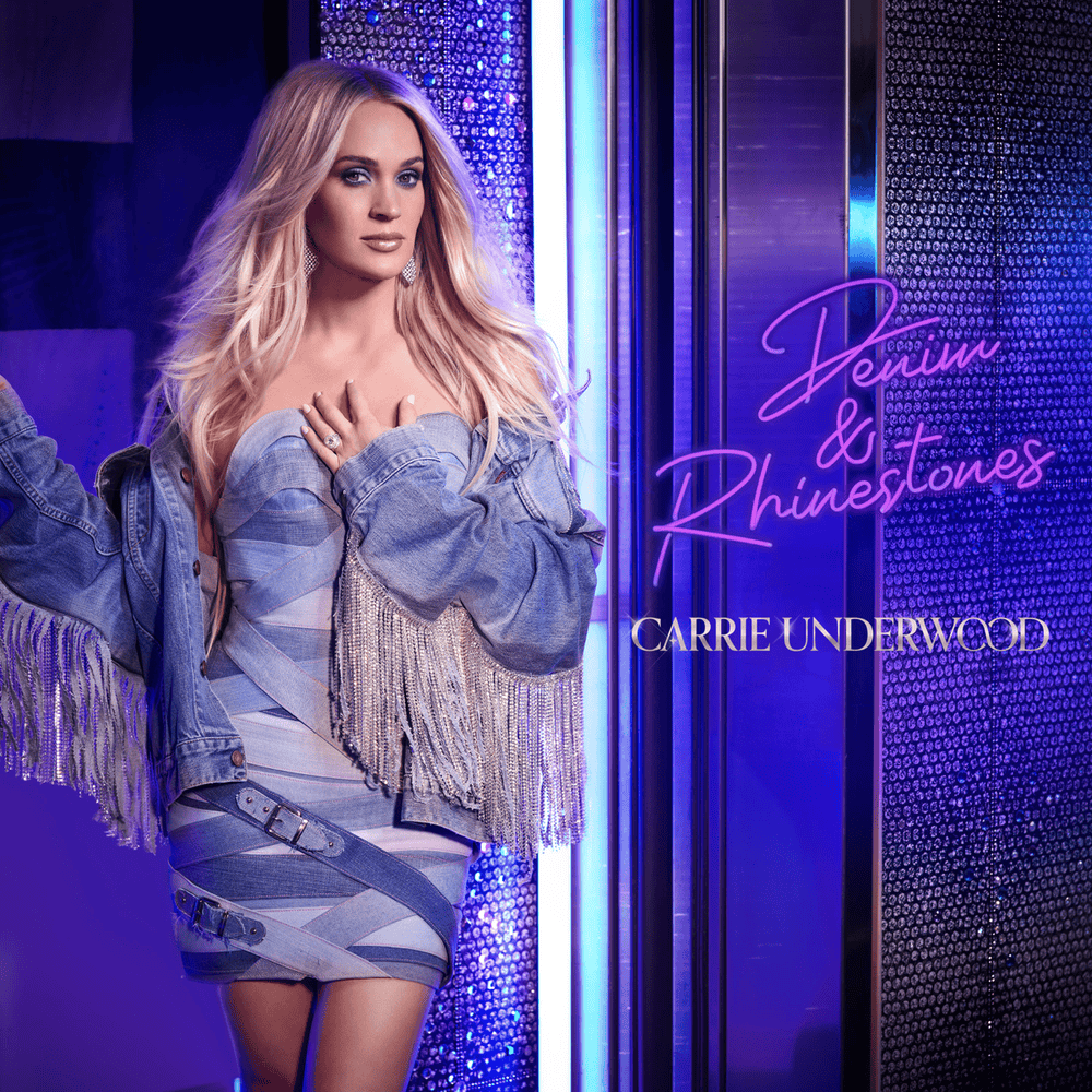Album cover art for "Denim & Rhinestones" by Carrie Underwood