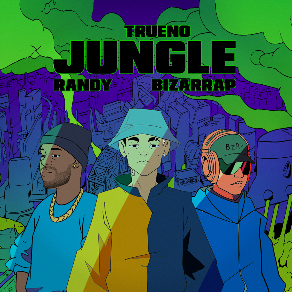 Album cover art for "JUNGLE" by Trueno