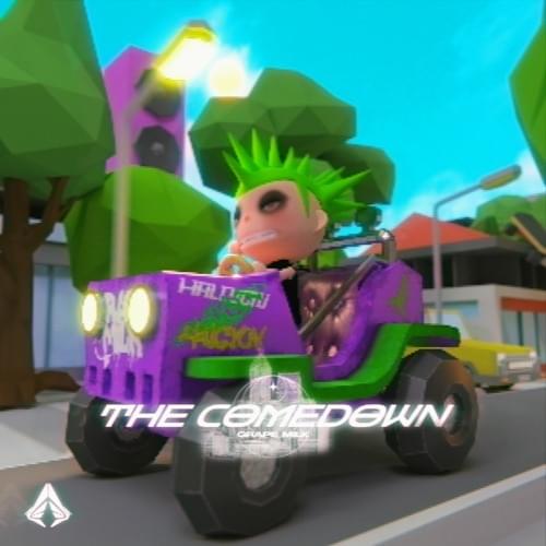 Album cover art for "the comedown" by grape milk