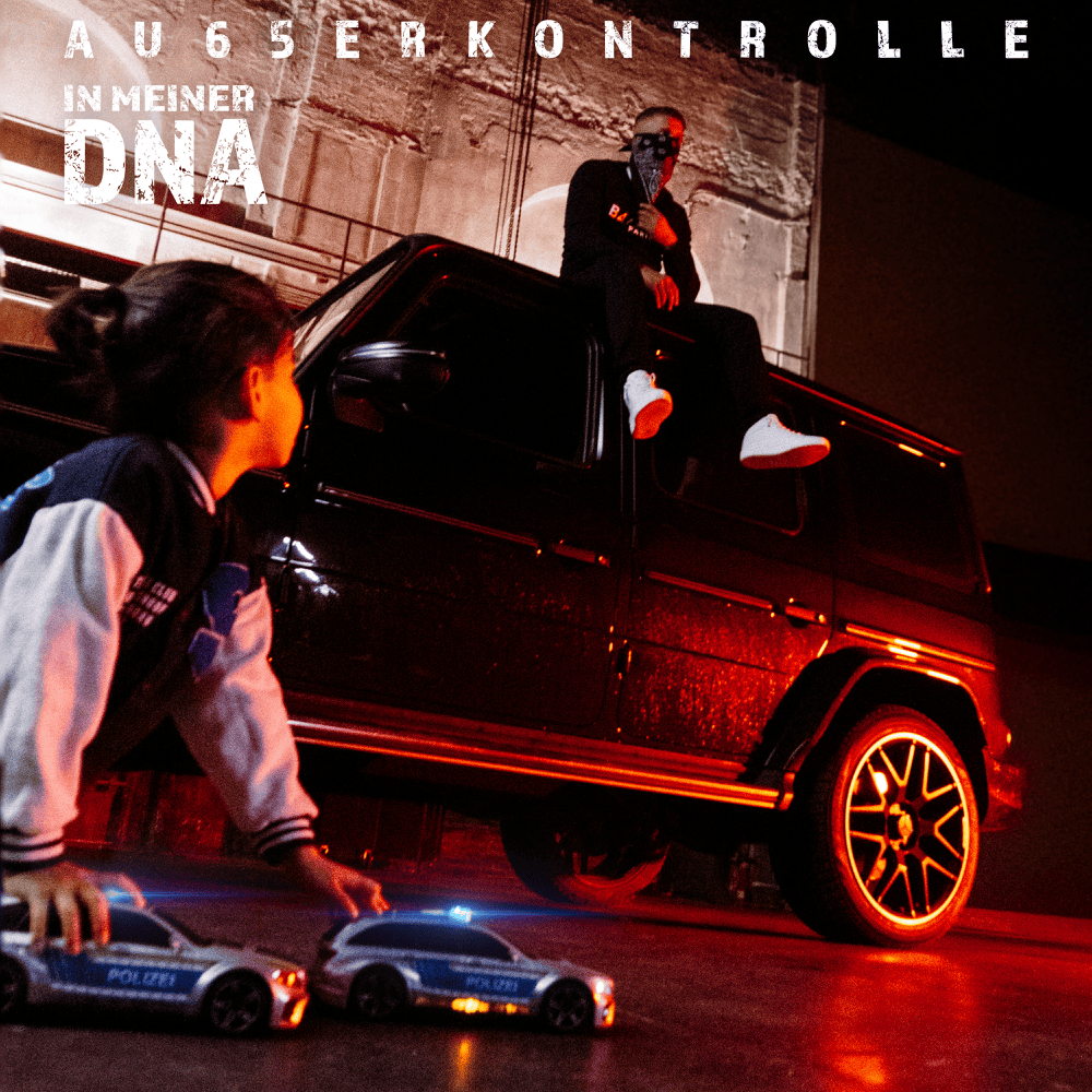 Album cover art for "IN MEINER DNA" by AK AUSSERKONTROLLE