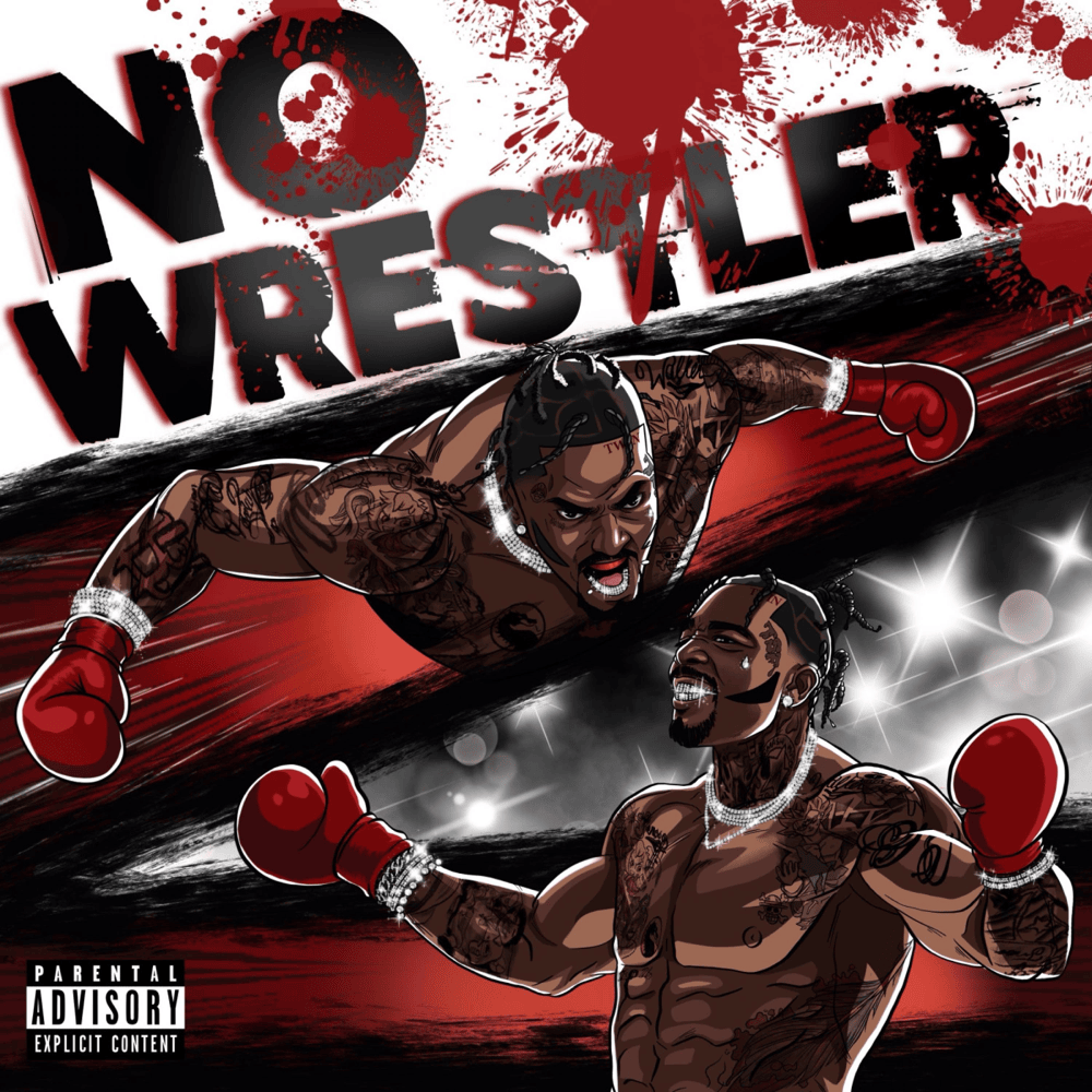 Album cover art for "NO WRESTLER" by Sauce Walka