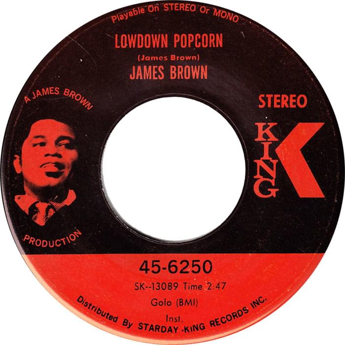 Album cover art for "Lowdown Popcorn (Buttered Version)" by James Brown