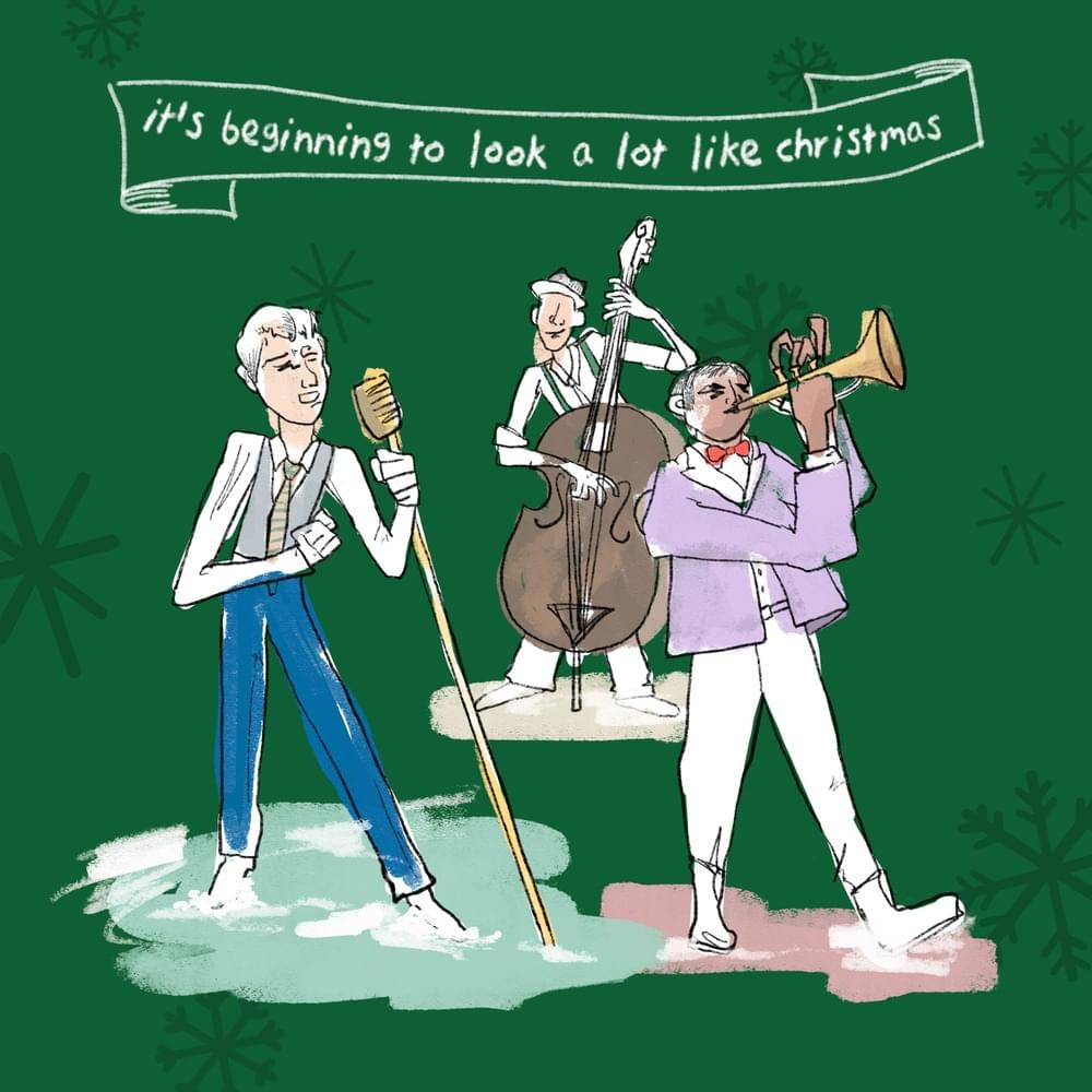 Album cover art for "It’s Beginning to Look a Lot Like Christmas (Cover)" by BTS