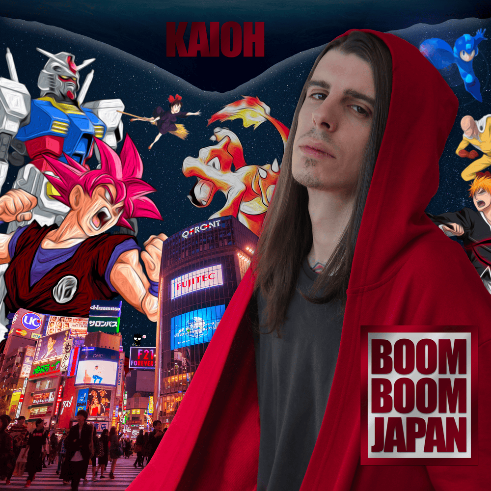 Album cover art for "Bom Boom Japan" by KAIOH