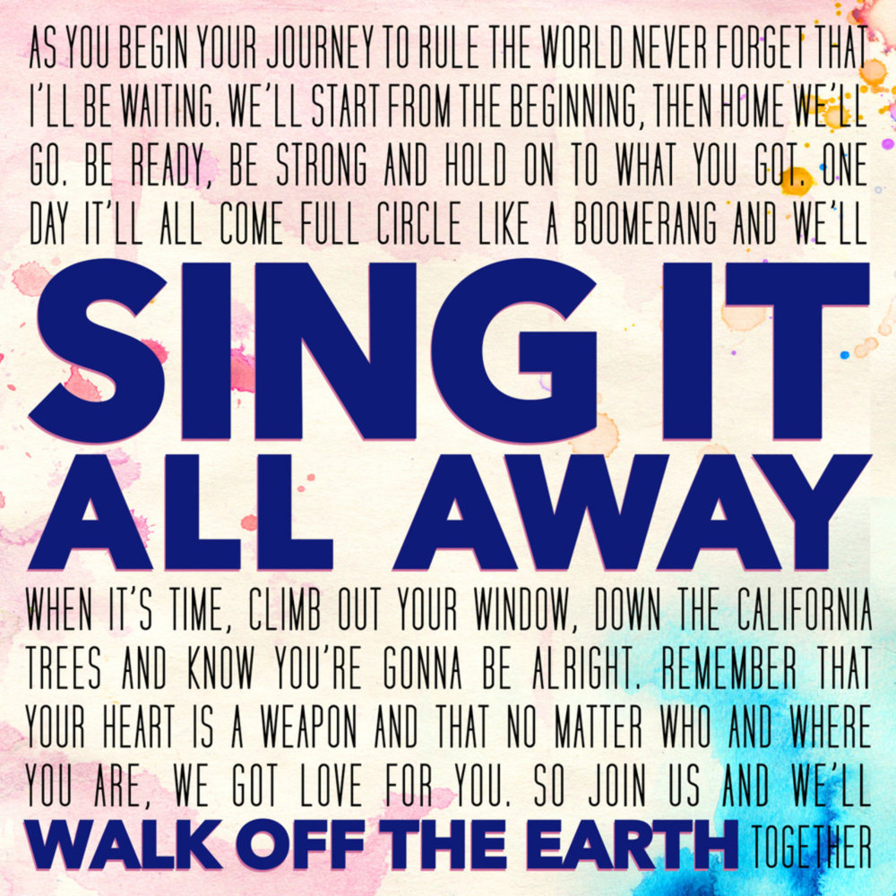 Album cover art for "Sing It All Away" by Walk off the Earth