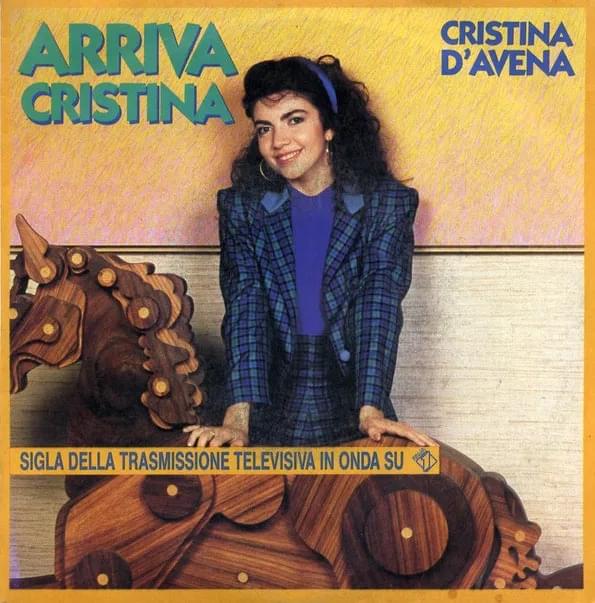 Album cover art for "Arriva Cristina" by Cristina D’Avena