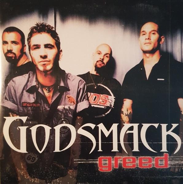 Album cover art for "Greed" by Godsmack