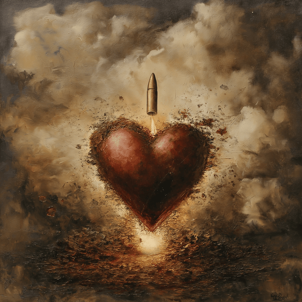 Album cover art for "Pull The Trigger" by Masked Wolf