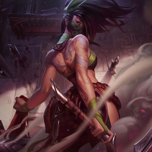 Album cover art for "Akali, The Rogue Assassin" by League of Legends