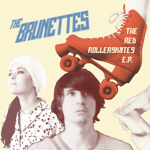 Album cover art for "Red Rollerskates" by The Brunettes