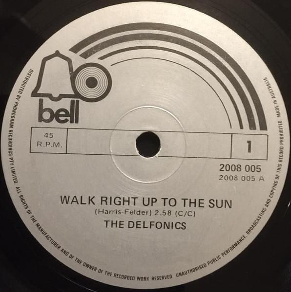 Album cover art for "Walk Right Up to the Sun" by The Delfonics