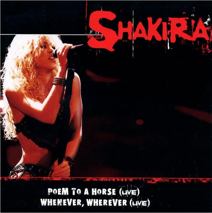 Album cover art for "Whenever, Wherever (Live)" by Shakira