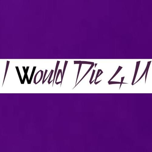 Album cover art for "I Would Die 4 U" by White Lies