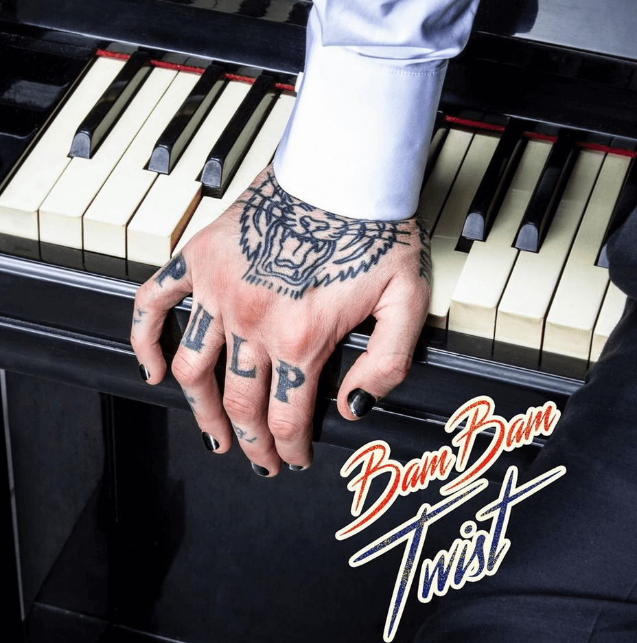Album cover art for "Bam Bam Twist" by Achille Lauro & Gow Tribe