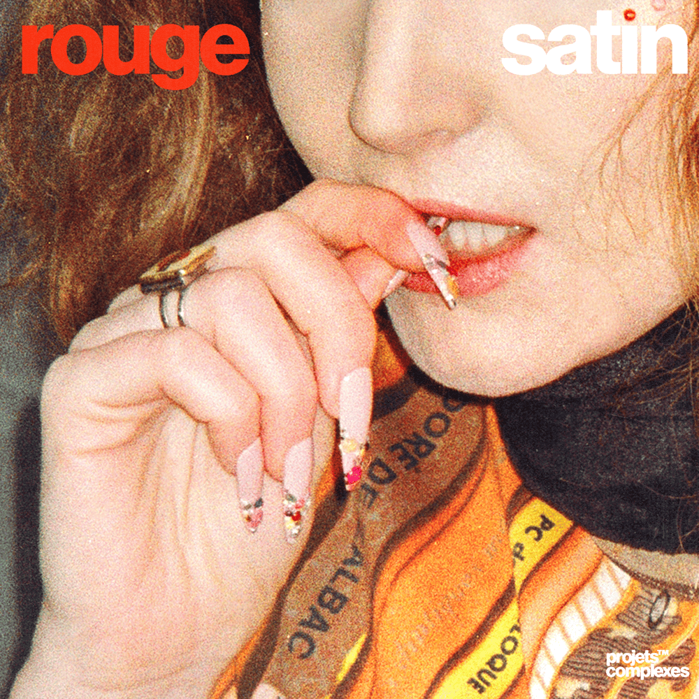 Album cover art for "Rouge satin" by BRÖ (FR)