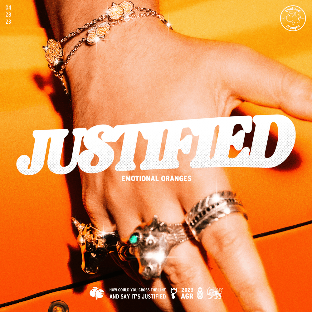Album cover art for "Justified" by Emotional Oranges