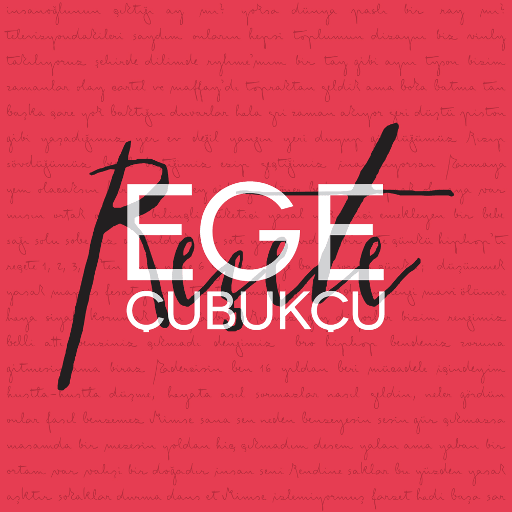 Album cover art for "REÇETE" by Ege Çubukçu
