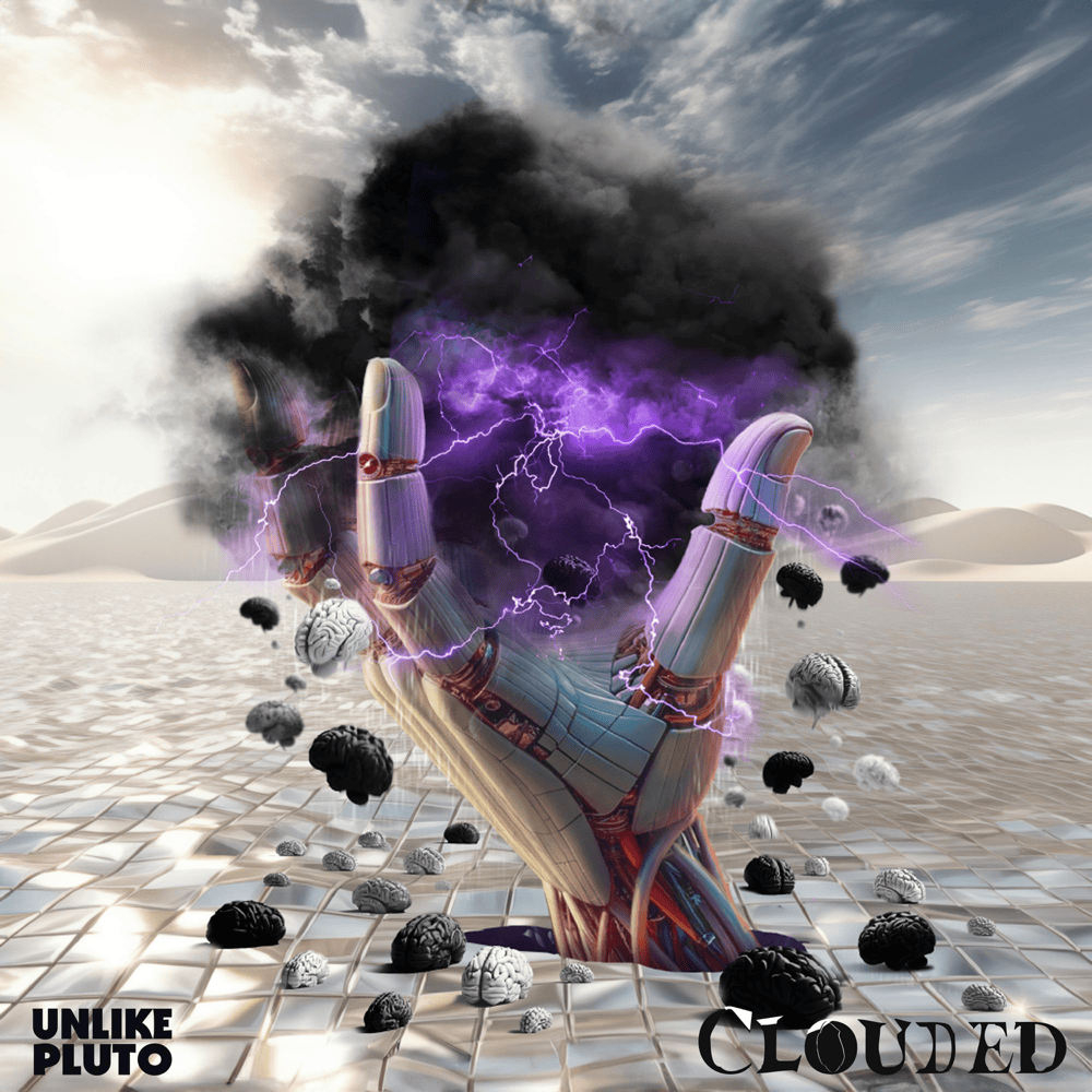 Album cover art for "Clouded" by Unlike Pluto