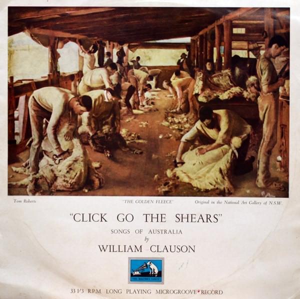 Album cover art for "Click Go the Shears" by William Clauson