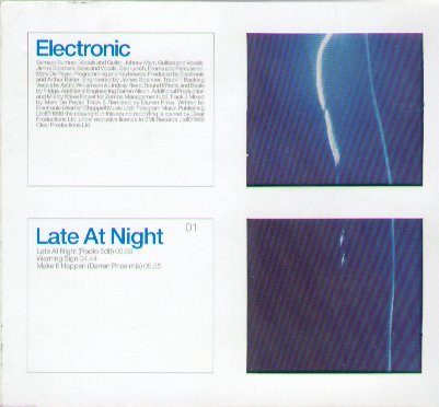 Album cover art for "Warning Sign" by Electronic
