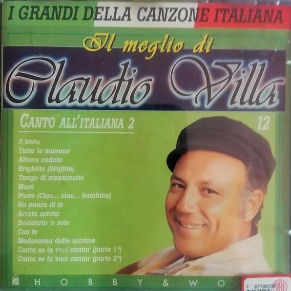 Album cover art for "Con te" by Claudio Villa