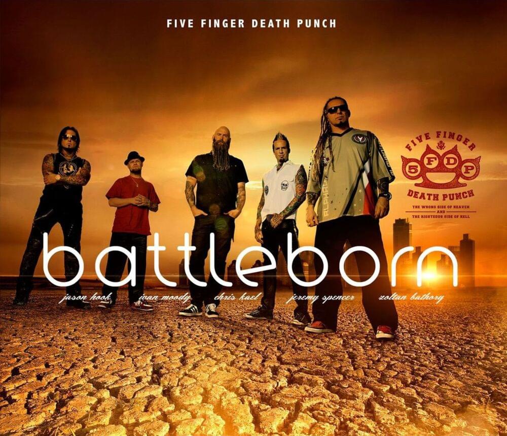 Album cover art for "Battle Born" by Five Finger Death Punch