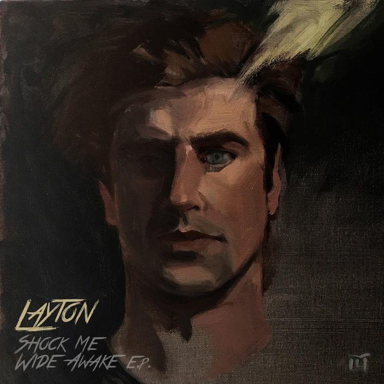 Album cover art for "Shock Me Wide Awake" by Layton (USA)