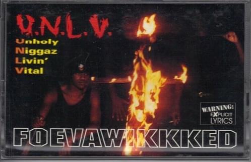 Album cover art for "Death Notice" by Unholy Niggaz Livin Vital