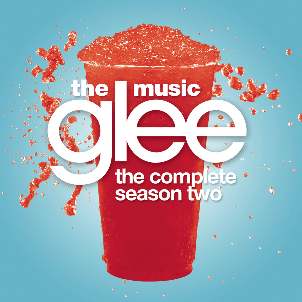 Album cover art for "Happy Days Are Here Again / Get Happy" by Glee Cast