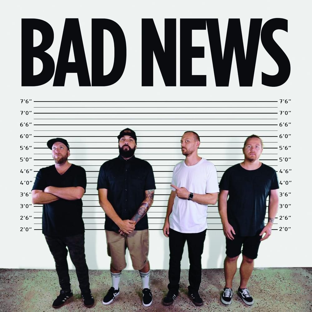 Album cover art for "Bad News" by Butterfingers (AUS)