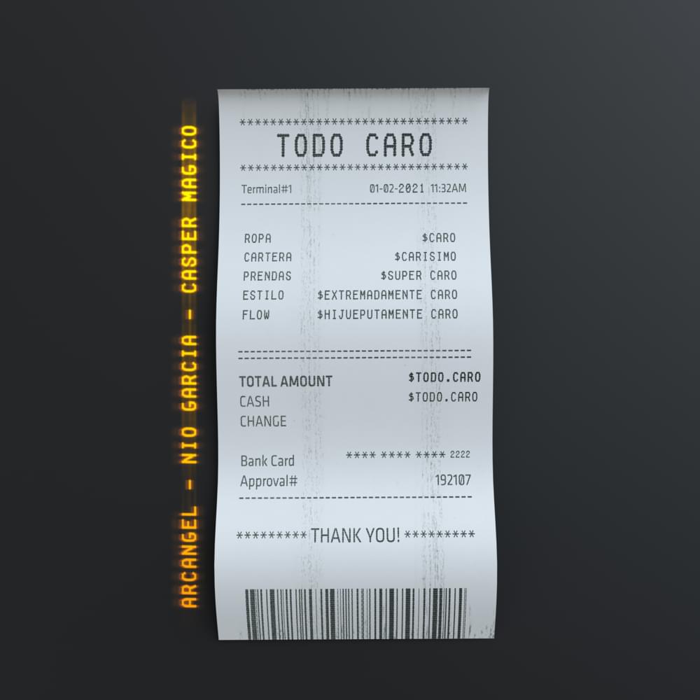 Album cover art for "Todo Caro" by Arcángel