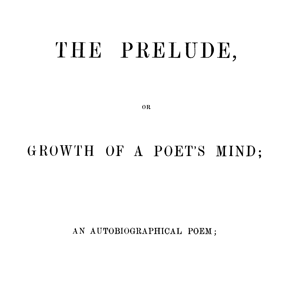 Album cover art for "Extract from the Prelude" by William Wordsworth