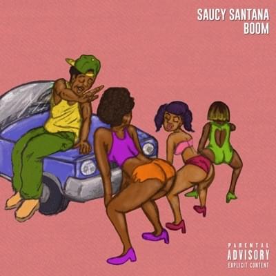 Album cover art for "Boom" by Saucy Santana