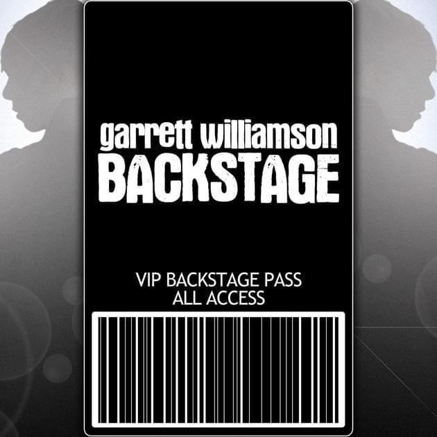 Album cover art for "Backstage" by Garrett Williamson