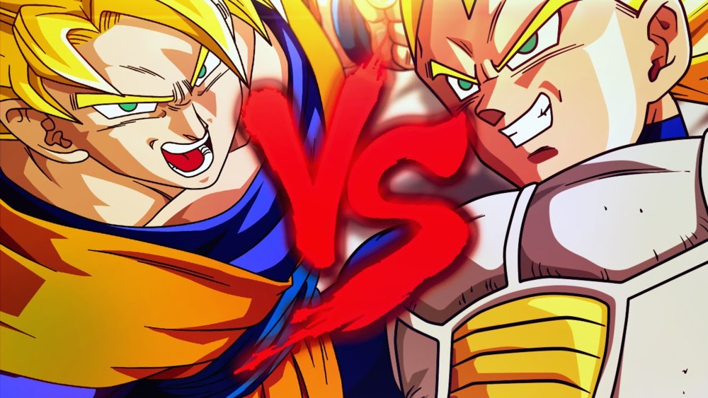 Album cover art for "Goku VS. Vegeta" by 7 Minutoz