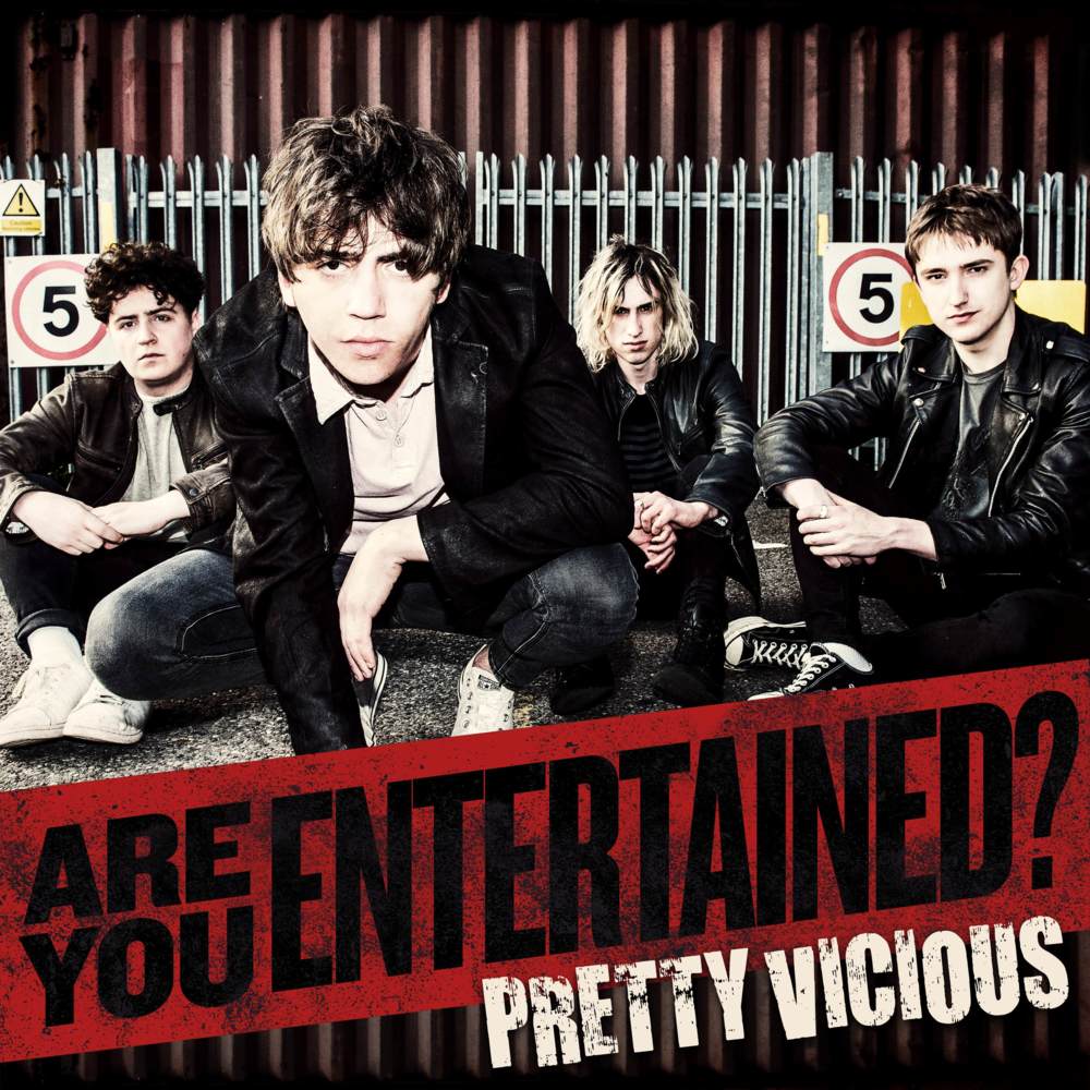 Album cover art for "Are You Entertained?" by Pretty Vicious