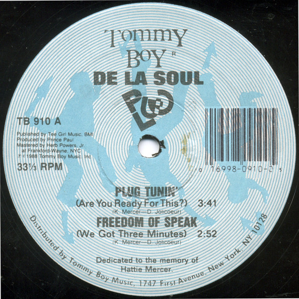 Album cover art for "Plug Tunin’ (12" Version)" by De La Soul