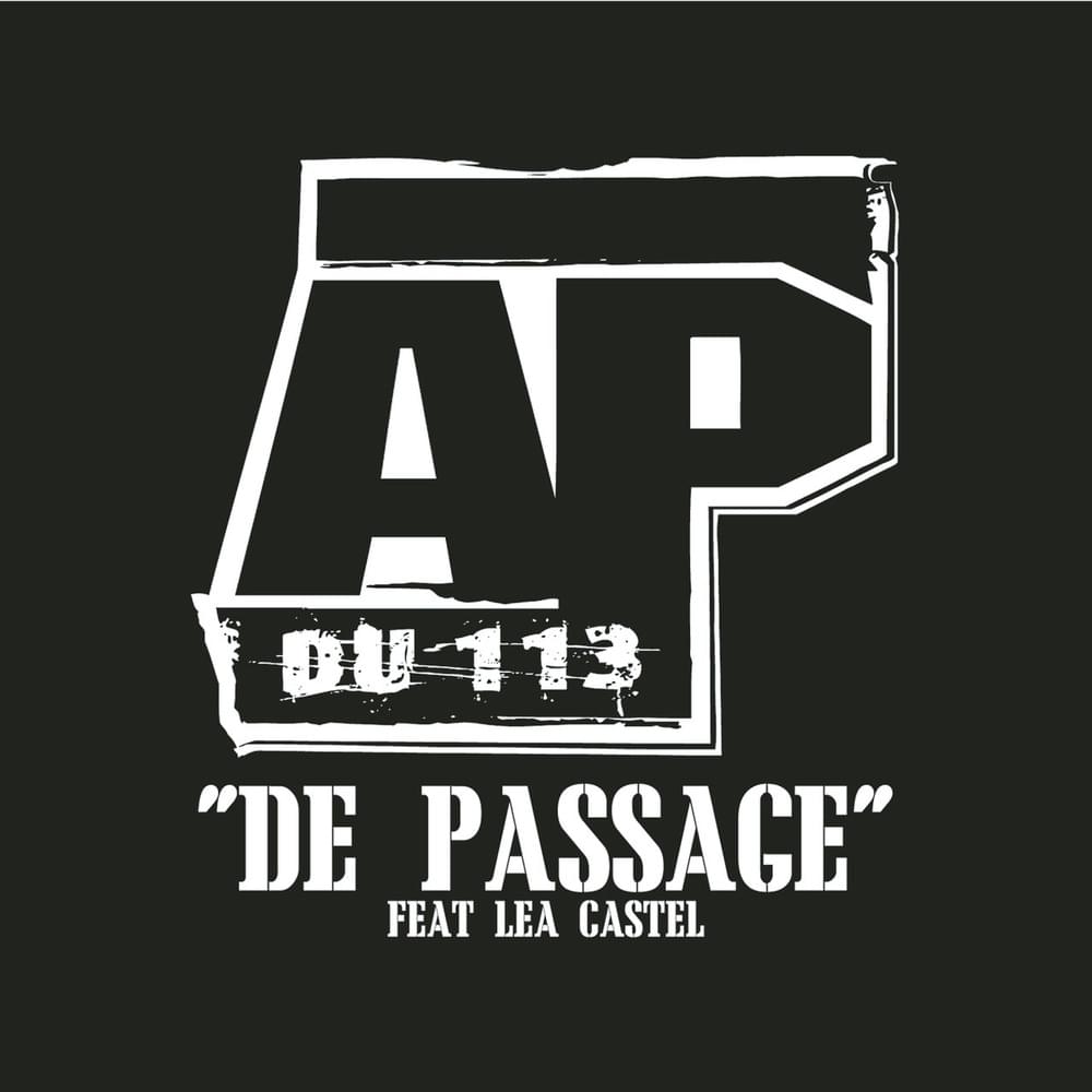 Album cover art for "De passage" by AP du 113 & Léa Castel