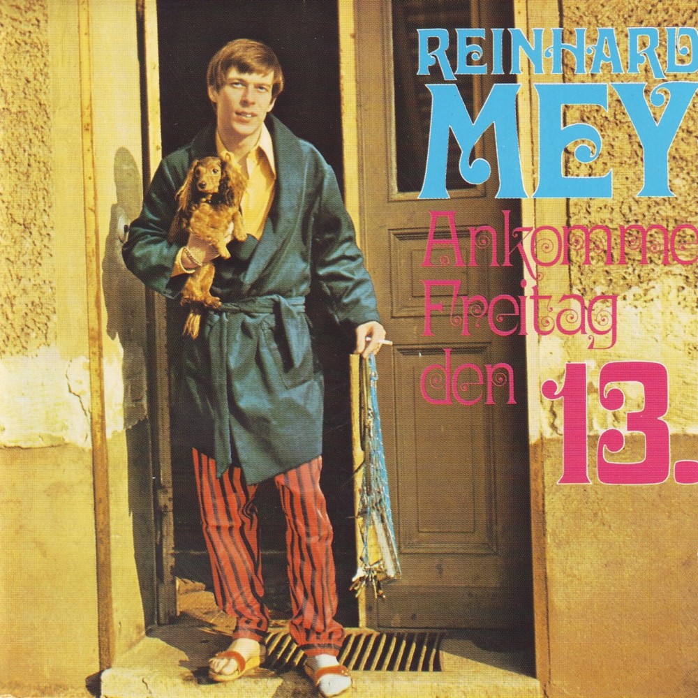 Album cover art for "Ankomme, Freitag, den 13." by Reinhard Mey