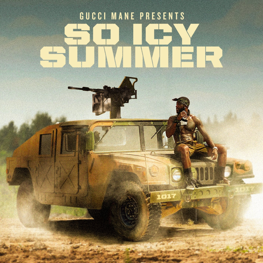 Album cover art for "Who Is Him" by Gucci Mane & Pooh Shiesty