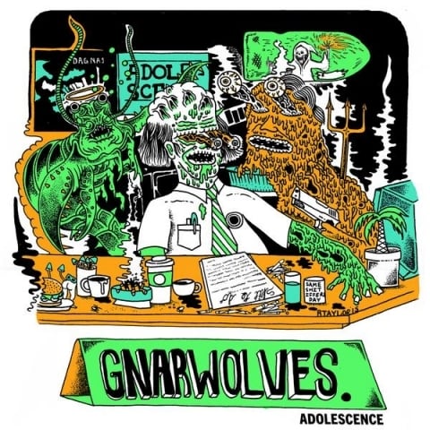 Album cover art for "The Waiting Line" by Gnarwolves