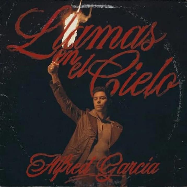 Album cover art for "Llamas en el cielo" by Alfred García